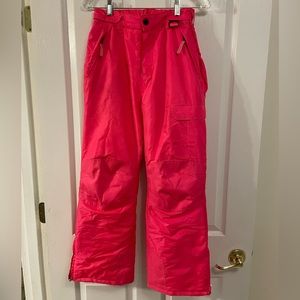 Hot Pink Girls Ski Pants